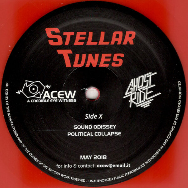 A Credible Eye Witness & Ghost Ride - Stellar Tunes - 12" Red Colour Vinyl (ACEW 007)
