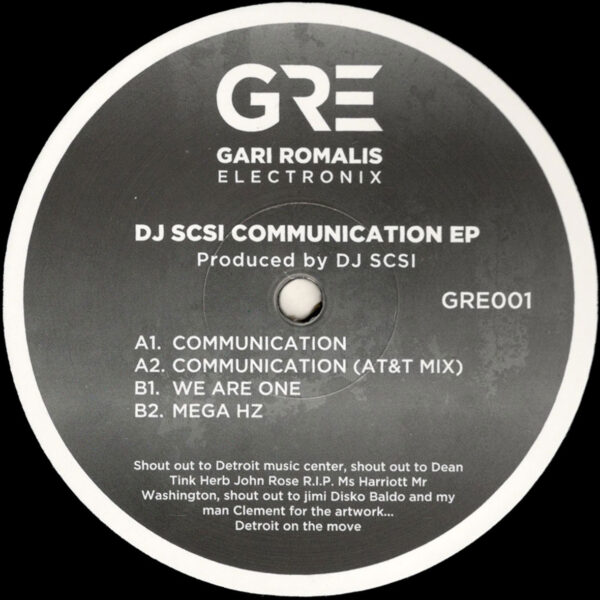 DJ SCSI - Communication EP - 12" (GRE001)