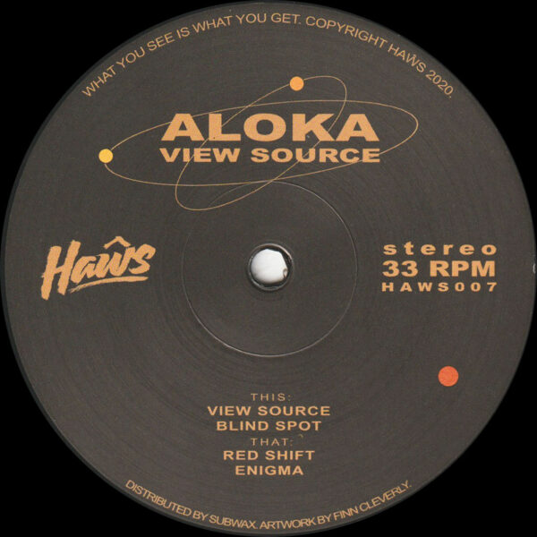 Aloka - View Source - 12" (HAWS007)