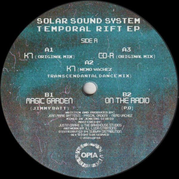 Solär Sound System - Temporal Rift EP (Incl. Nemo Vachez Remix) - 12" (OPIA007)