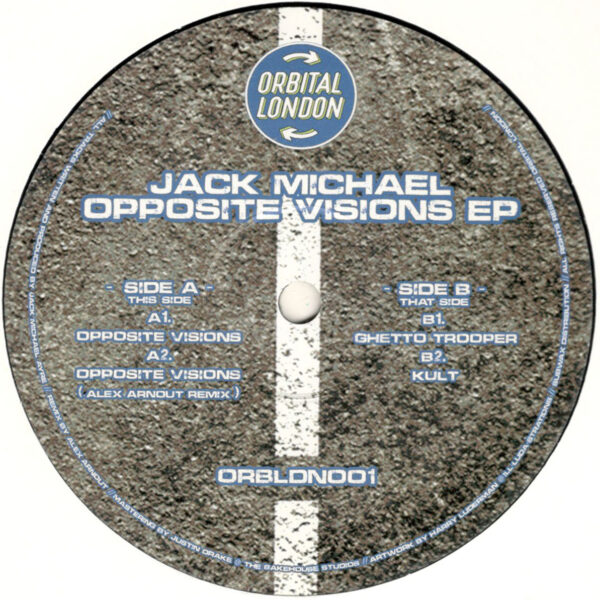 Jack Michael - Opposite Visions EP (Incl. Alex Arnout Remix) - 12" (ORBLDN001) (2019 Repress)