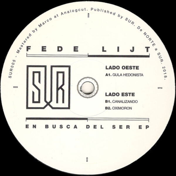 Fede Lijt - En Busca Del Ser EP - 12" (SUR005)