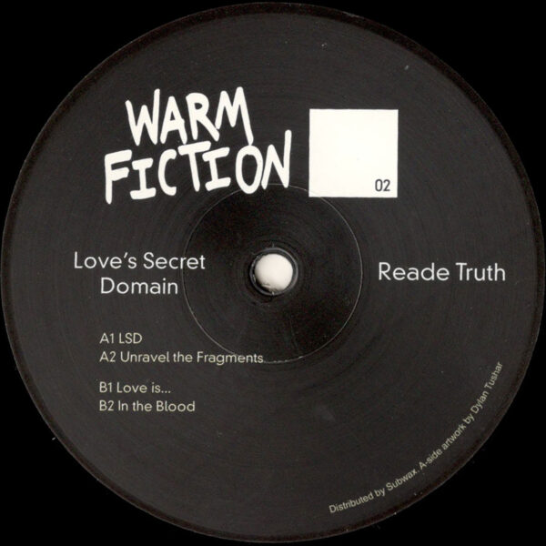 Reade Truth - Love’s Secret Domain - 12" (WF02)