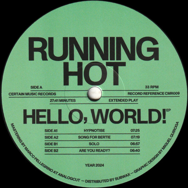 Running Hot - Hello, World! (CMR009)