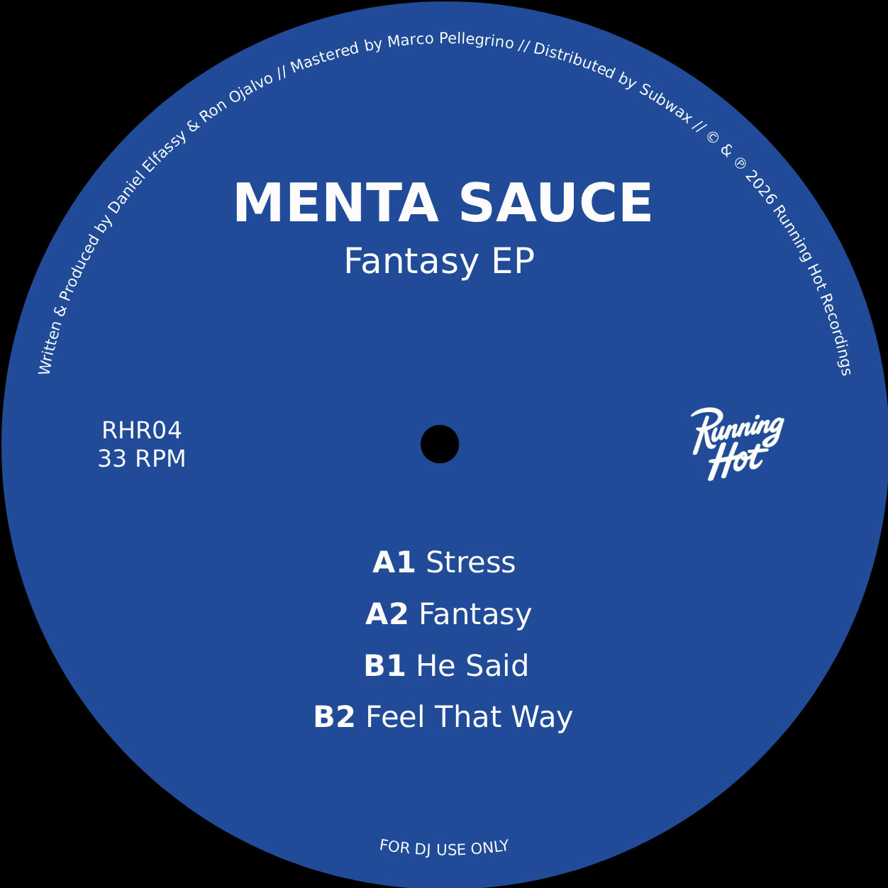 Menta Sauce - Fantasy EP (RHR04)
