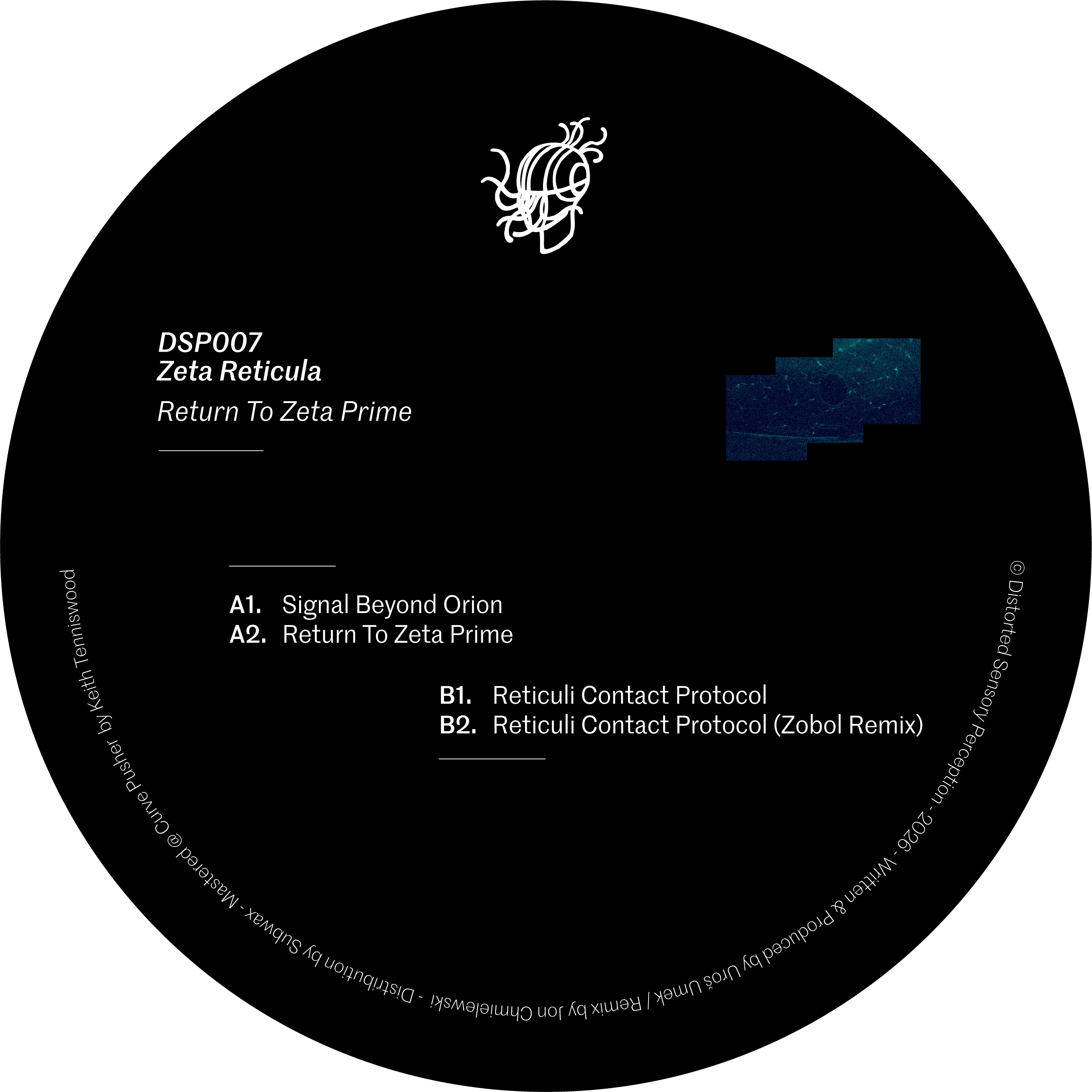 Zeta Reticula - Return To Zeta Prime (Incl. Zobol Remix) (DSP007)