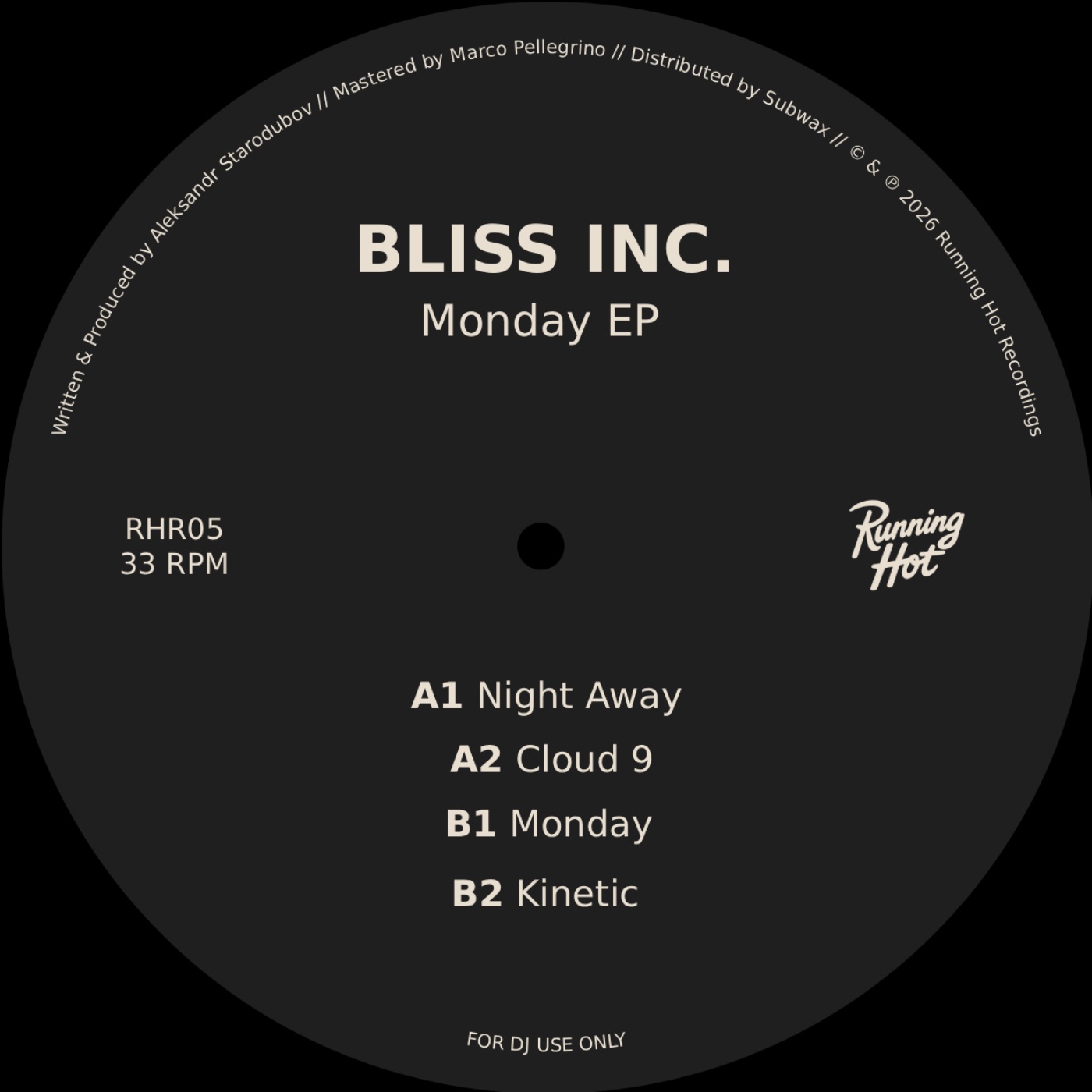 Bliss Inc. - Monday EP (RHR05)